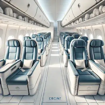 Airplane cabin seats